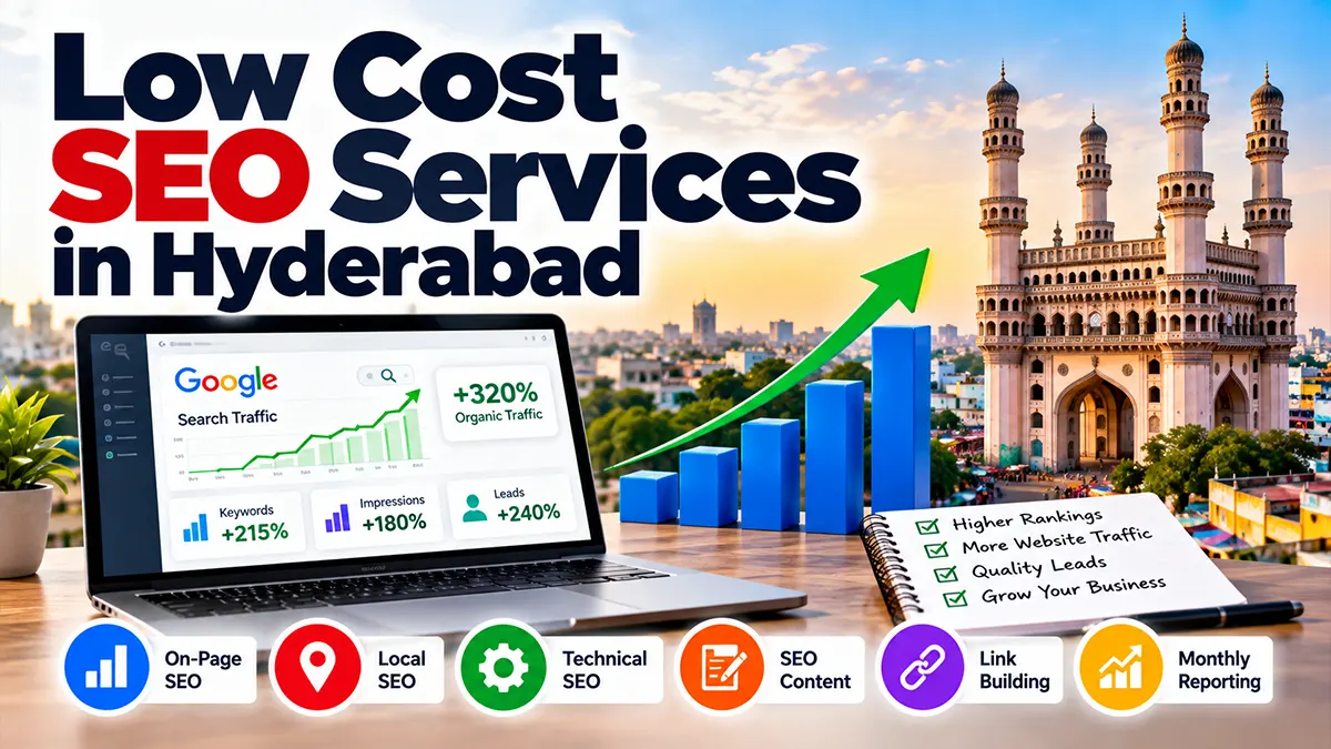 Low cost SEO services in Hyderabad for local businesses