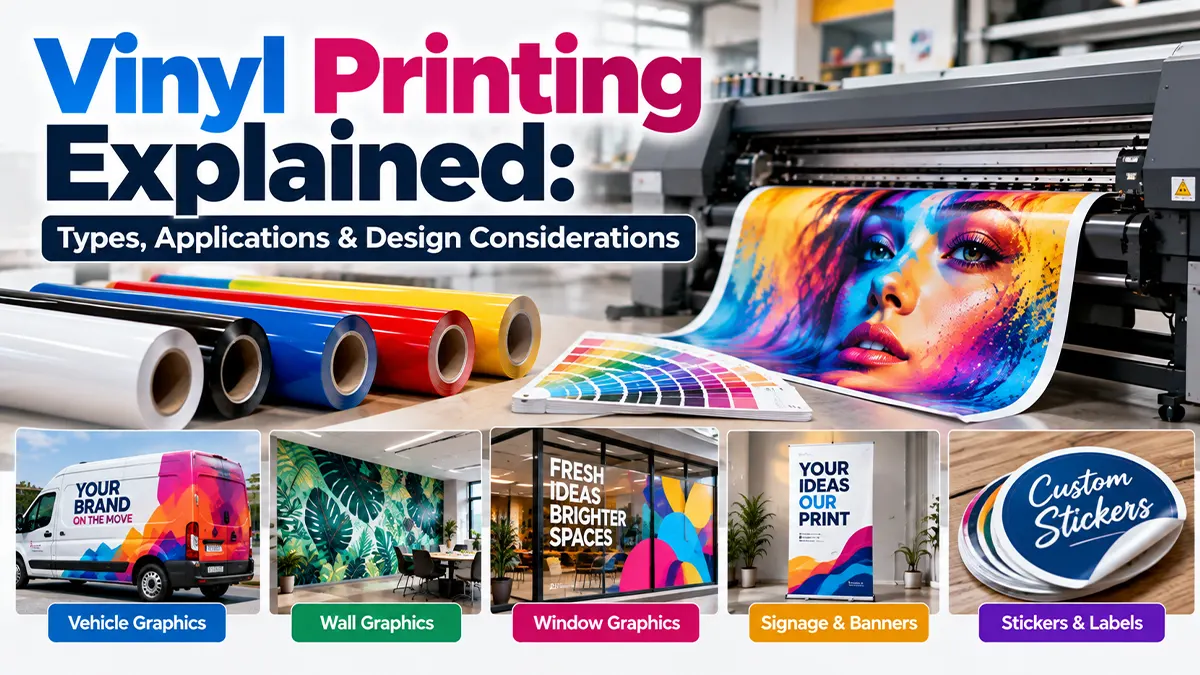Vinyl Printing Explained: Types, Applications & Design Considerations